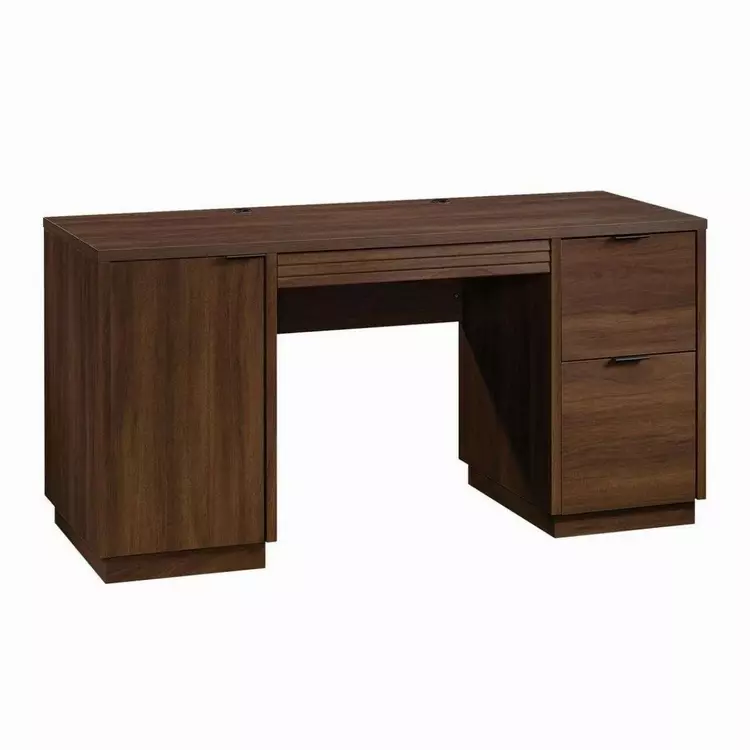 Double pedestal desk with deals filing drawer